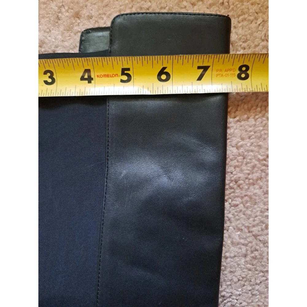 Ann Taylor Women's Black Leather Knee High Riding Boots 8.5 New